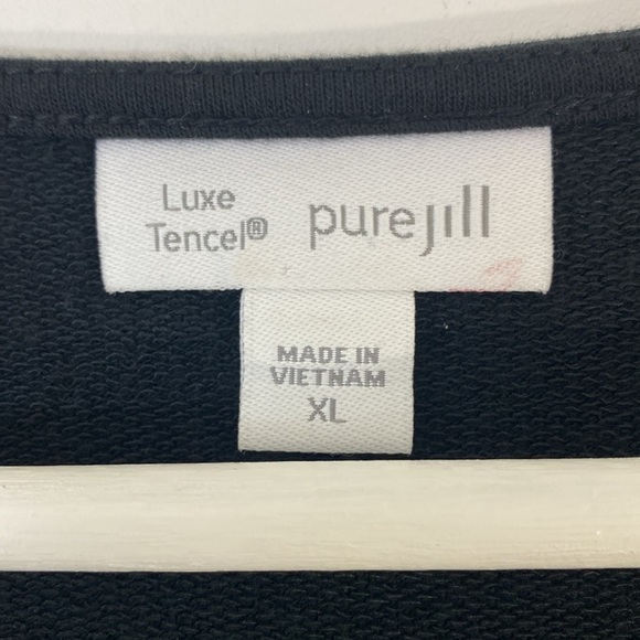 J. Jill XL Luxe Tencel Top Asymmetrical Comfy - Picture 6 of 9